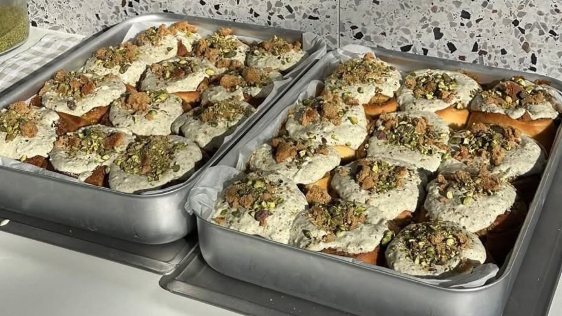 Christiana's decadent pistachio scrolls