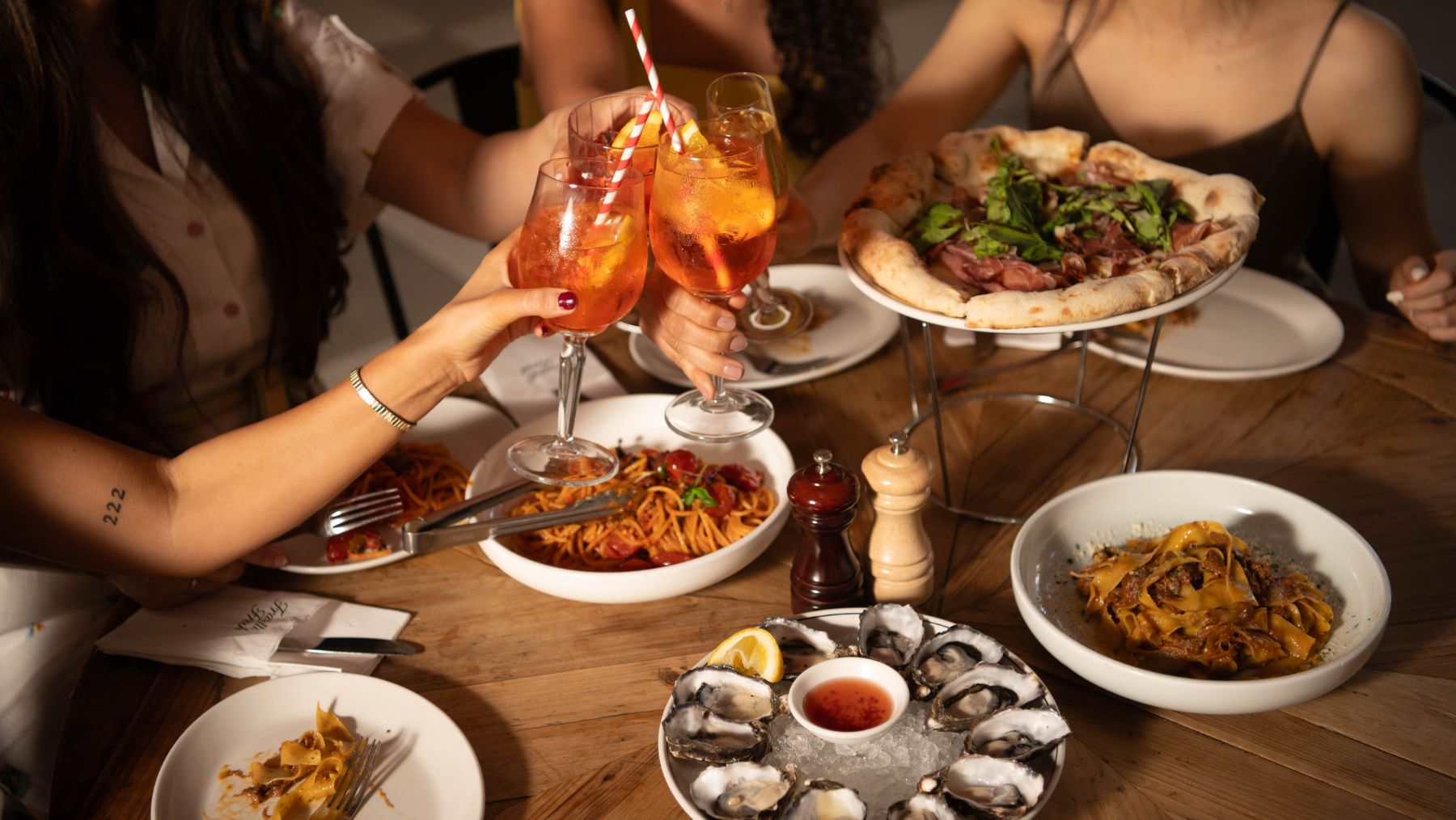 Group dining at Fratelli Fresh