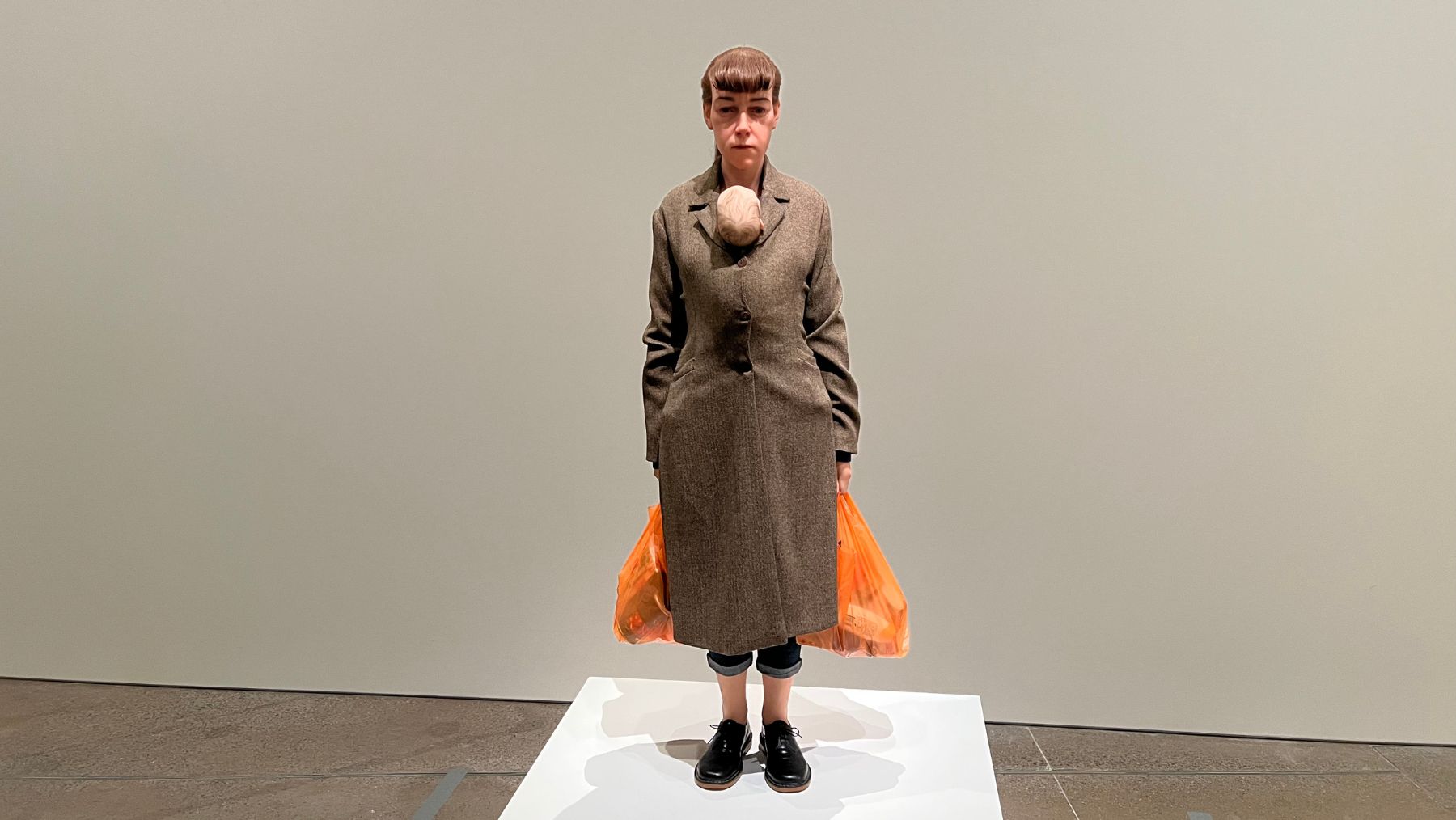 Woman With Shopping Ron Mueck