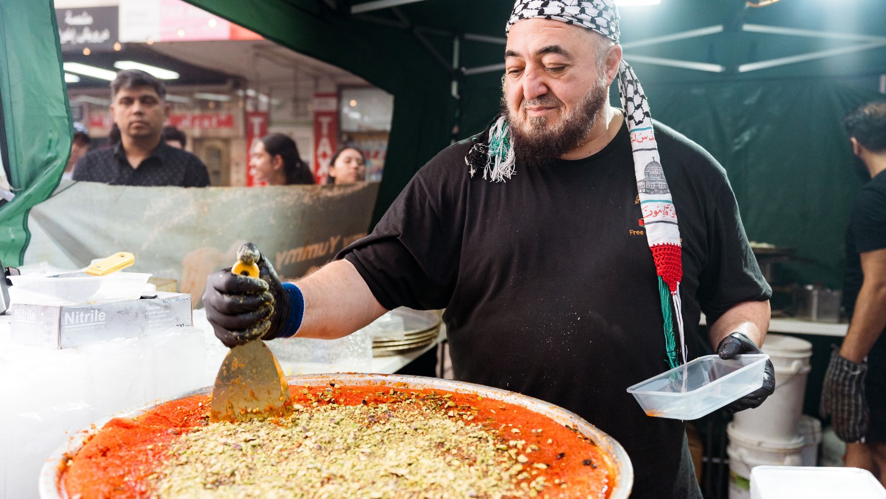 Knafeh served at Lakemba Nights