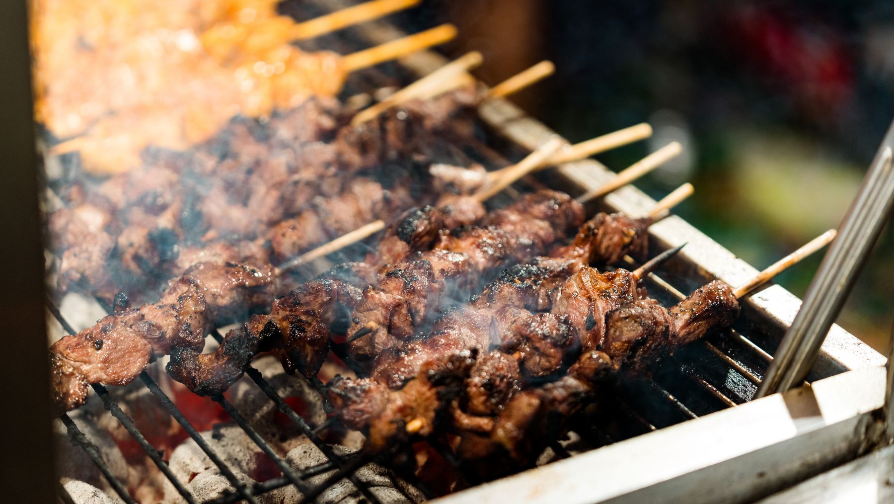Skewers of meat at Lakemba Nights