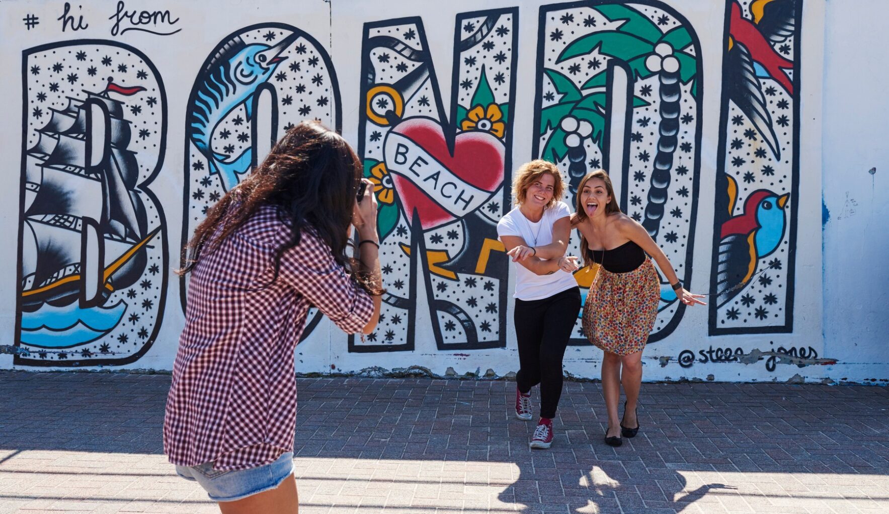 Sea wall at Bondi Beach