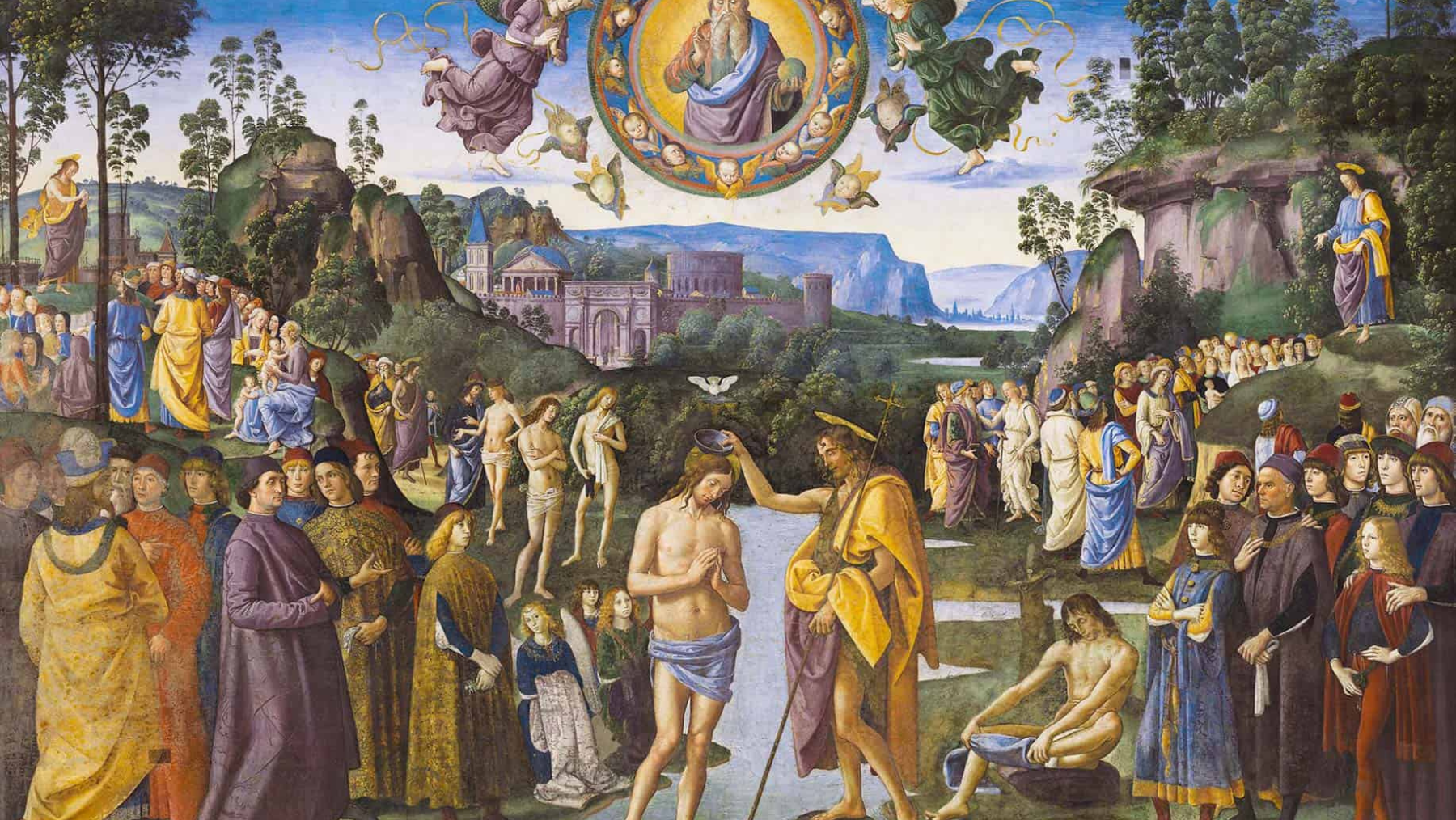 Baptism of Christ by Pietro Perugino