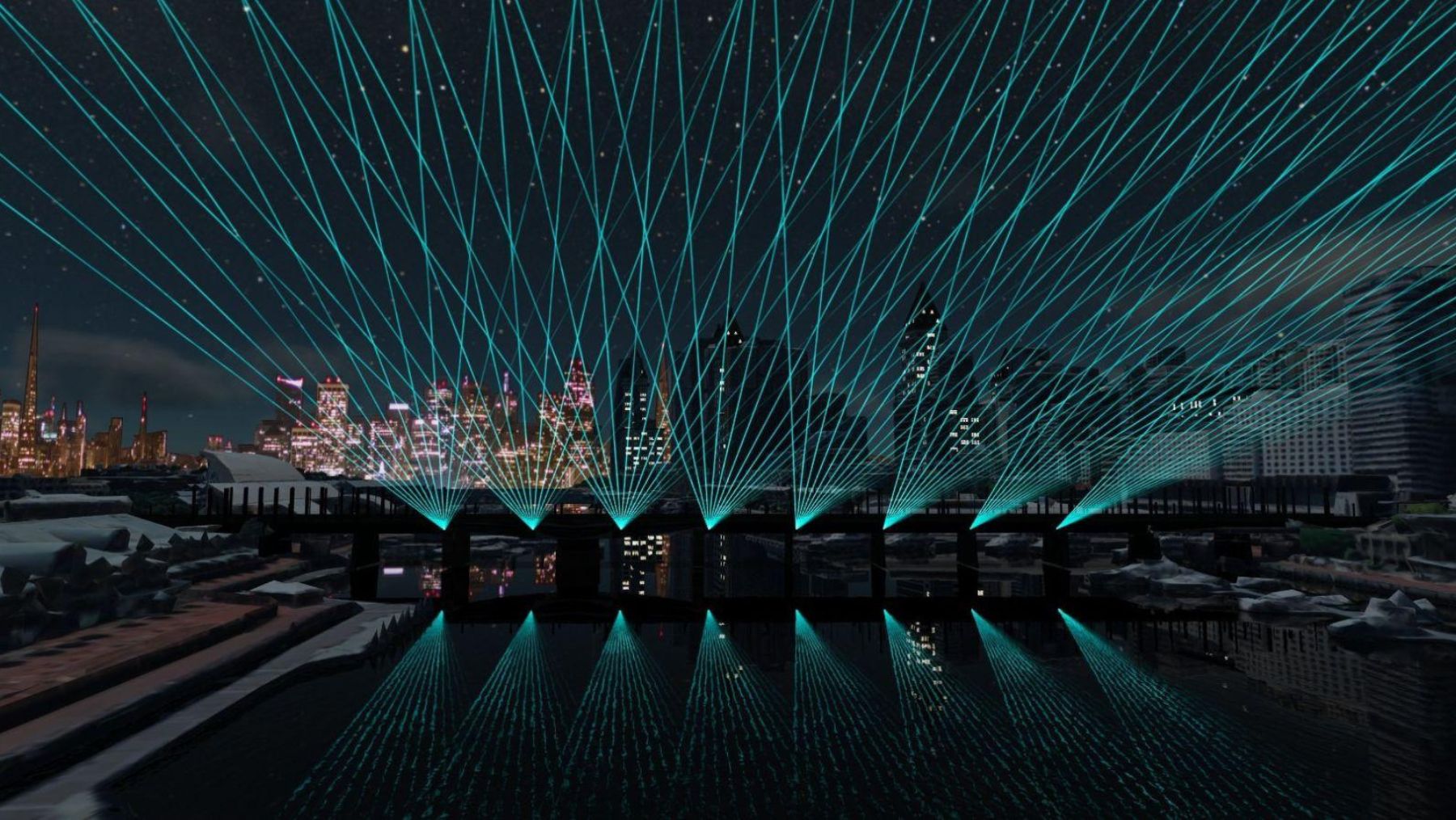 Laser Lightfall Vivid Sydney