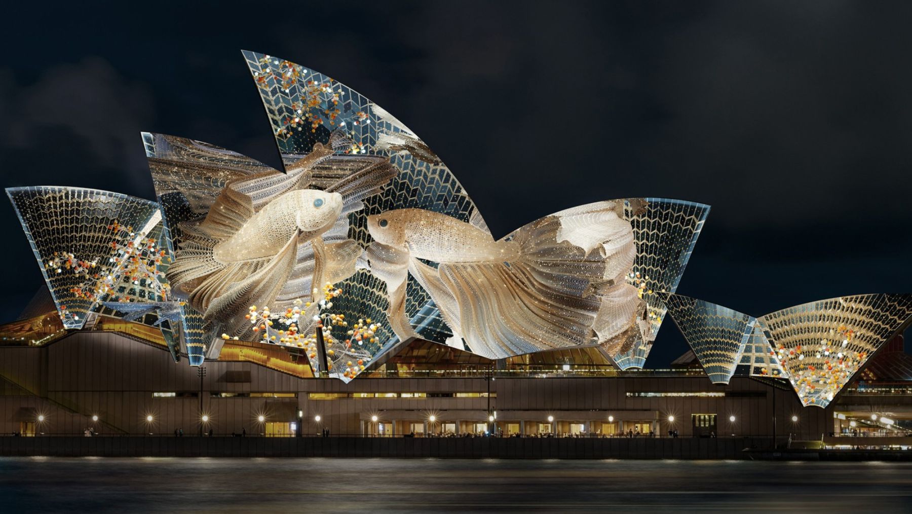 Sydney Opera House sails Opera Mundi Vivid Sydney