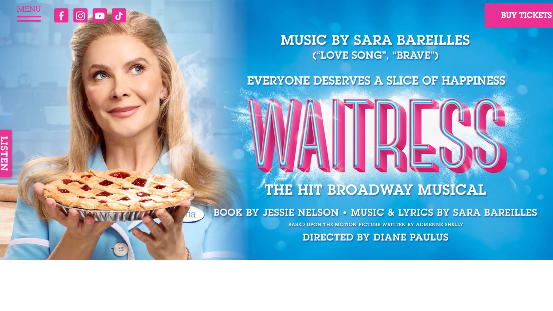 Waitress the musical cancelled in Sydney