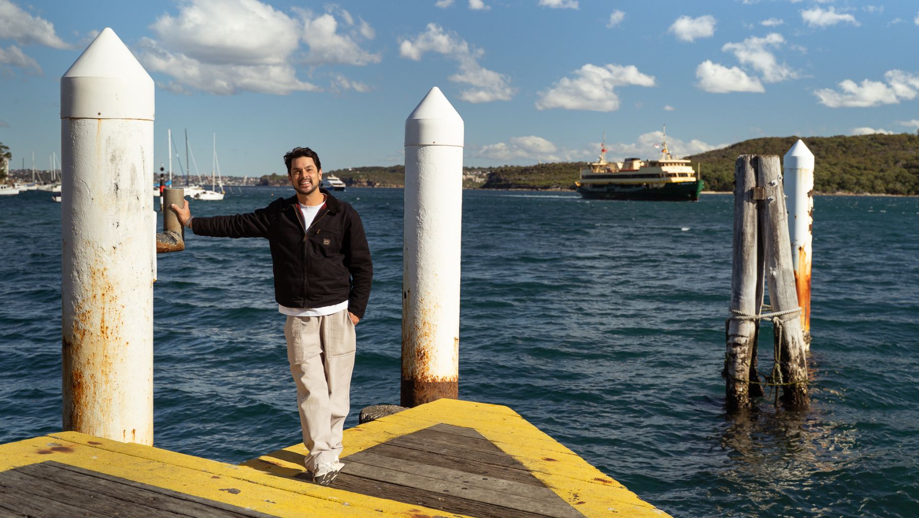 Chef Louis Tikaram at Manly Wharf