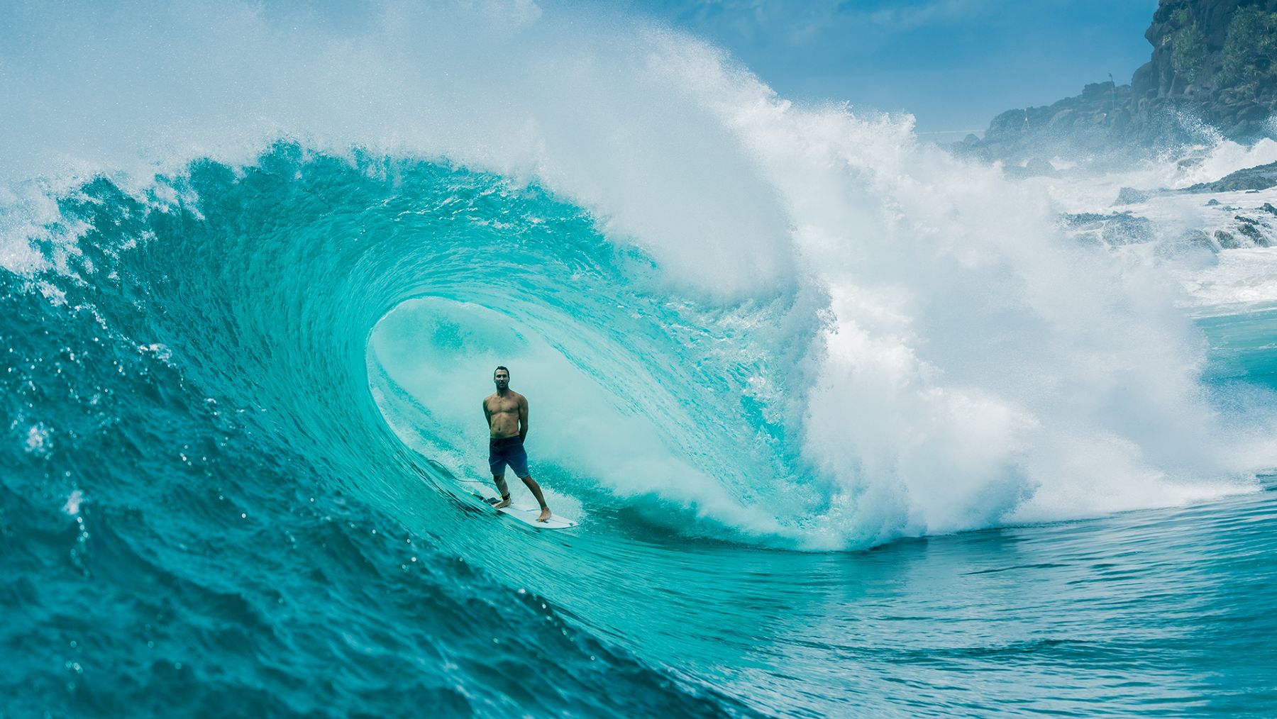 Joel Parkinson surfing