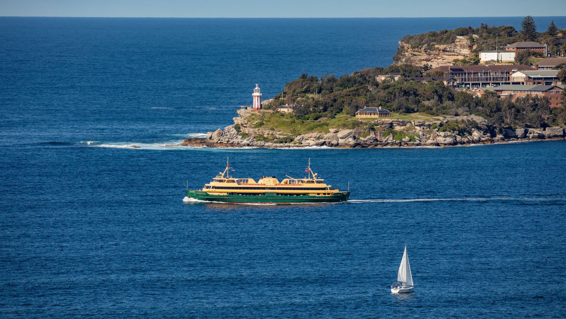 Manly Ferry passing Hornsby lighthouse
