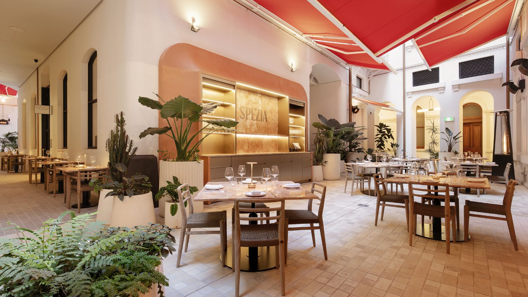 A courtyard at Spezia