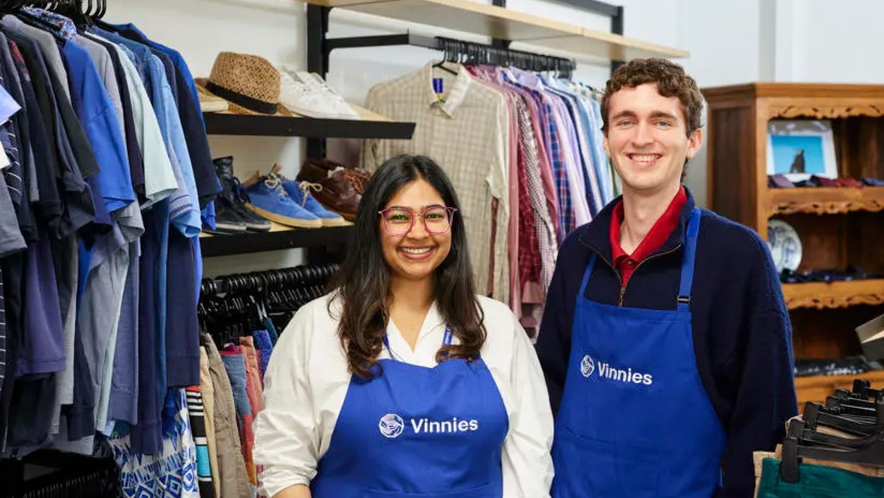 Team members at Vinnies